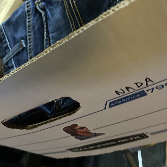 Rock & Roll Jeans Womens 30x30 Blue High Rise Palazzo Flare Wide Denim Boho NEW - Picture 16 of 16